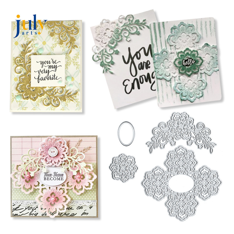 scrapbook DIY knife die carbon steel knife die Children DIY embossing knife die cutting version background garlands