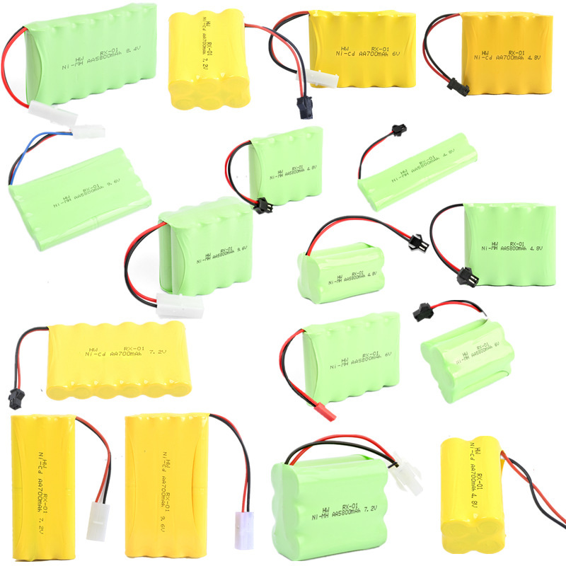 Toy battery pack 9.6 7.2 4.8 3.6 6v side-by-side rechargeable battery remote control toy battery wholesale