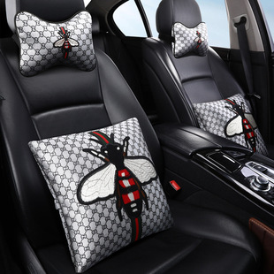 批發XMS酷奇布小蜜蜂汽車頭枕抱枕 腰靠墊要靠枕居家辦公腰枕腰墊