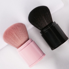 Extendable loose powder brush soft hair makeup brush portable blush brush with cover pressed powder setting brush Cangzhou beauty makeup tools wholesale