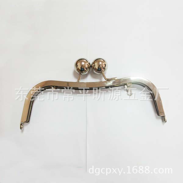 工厂生产五金手袋配件，扫古铜色金属铰，大圆珠头包扣