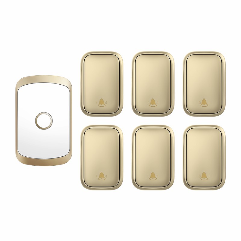 自发电远距离无线门铃智能遥控电子防水门铃无线家用六拖一呼叫器