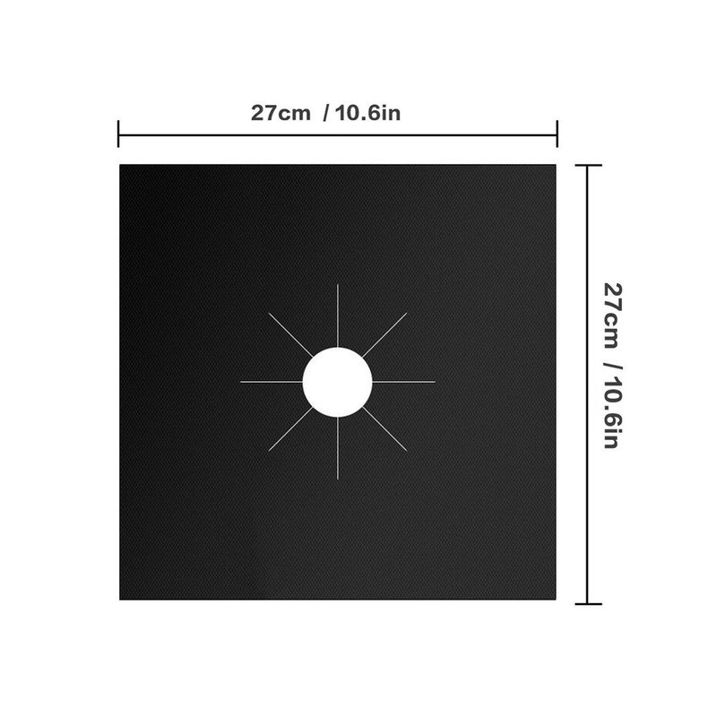 Protector cuadrado para estufa de gas teflón lavable 0.2mm
