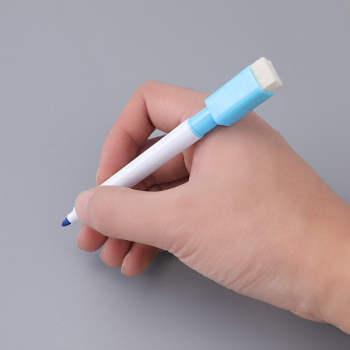 Qianhui whiteboard pen erasable pen children's color whiteboard accessories marker pen water-based LOGO printing whiteboard pen with brush