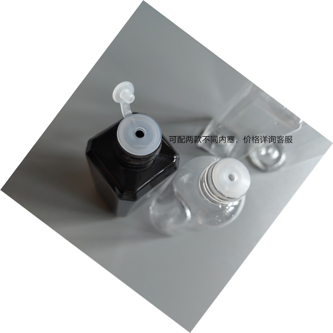 En stock 100mL botella de plástico transparente botella de aceite cosmética sub-botella 100mlpet tapón de rosca botella de embalaje de plástico