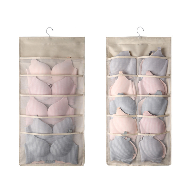 Underwear Storage Bag Hanging Bag Wall Hanging Double-sided Wardrobe Artifact Household Socks Hanging Bra Bag Dormitory
