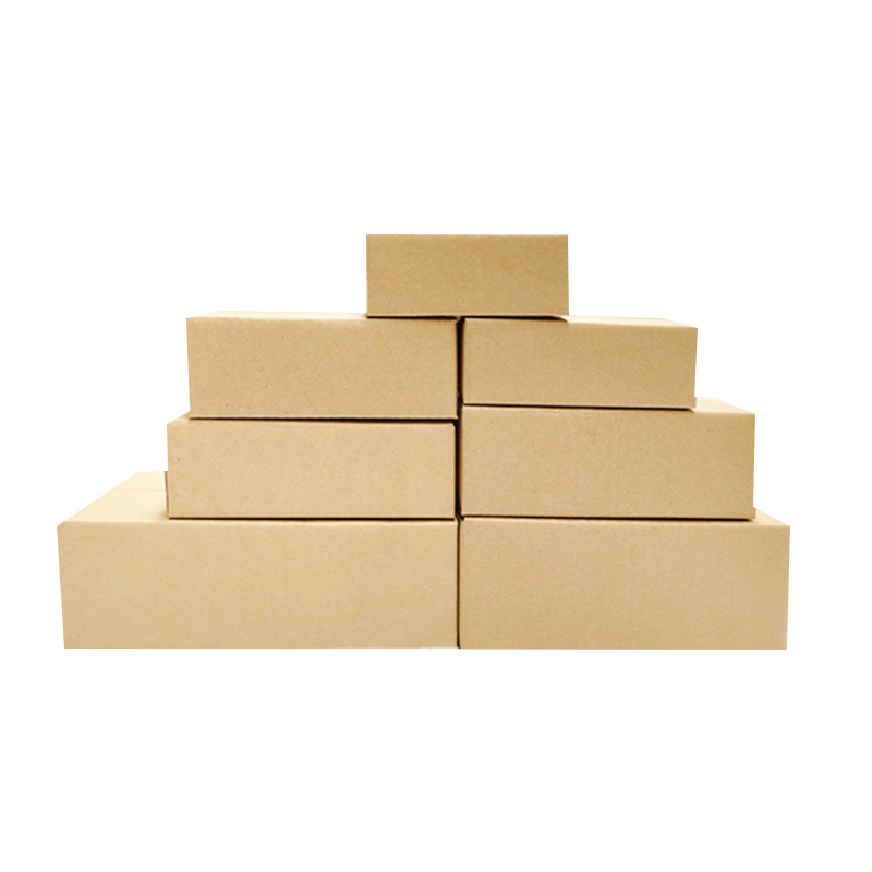 Postal semi-Alto cartón rectangular embalaje corrugado expreso plano pequeño cartón extra duro en stock caja fabricante