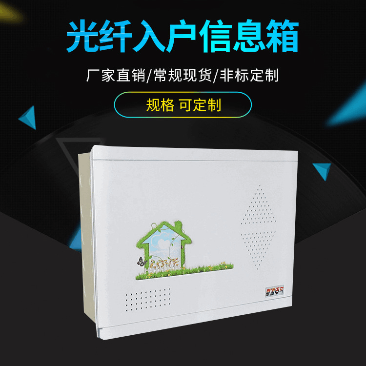 弱电箱光纤入户信息箱 弱电箱 多媒体信息箱  光纤箱400*300泉源