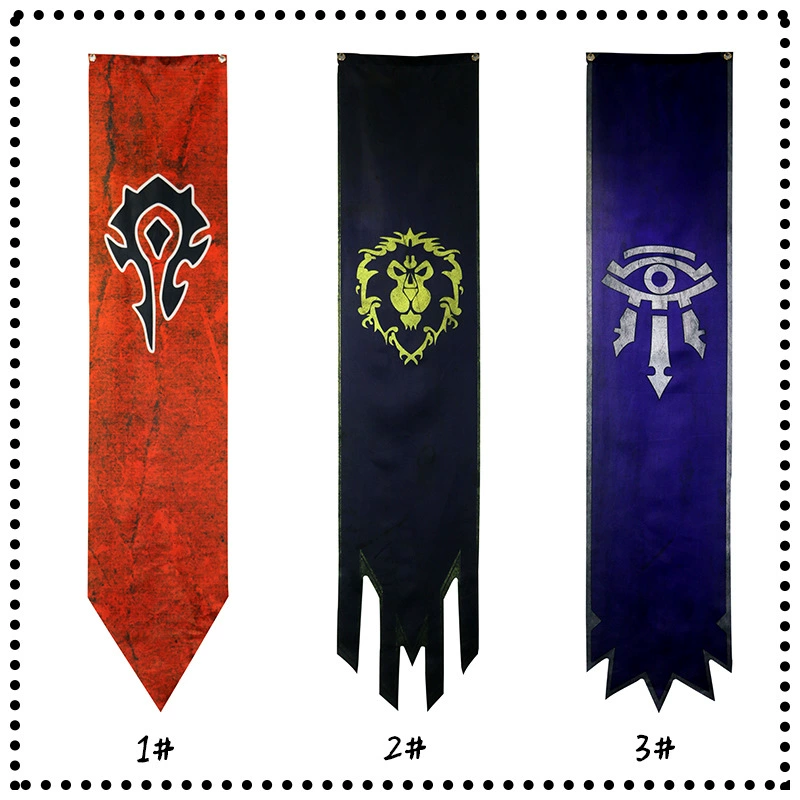 Warcraft специальная форма с рисунком флага, игра, Интернет-кафе, внутренняя и наружная тема, украшение, коллекция племенного альянса, киберспорт