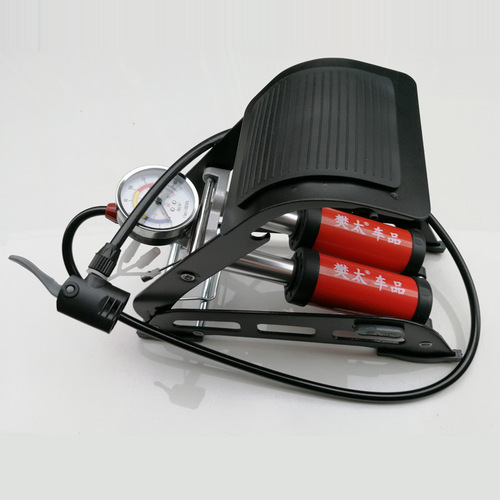 Oner Dual-Cylinder Pedal Inflator High-Pressure Portable Bicycle Electric Motorcycle Car Foot Pump