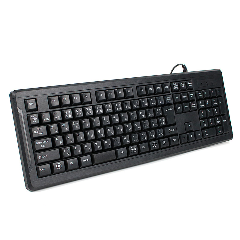 Manufacturer Specializes in Supplying Japanese Market Private Label Wired Keyboards with Backlight, Multi-Language Support, Laser Engraving, and Waterproof Design