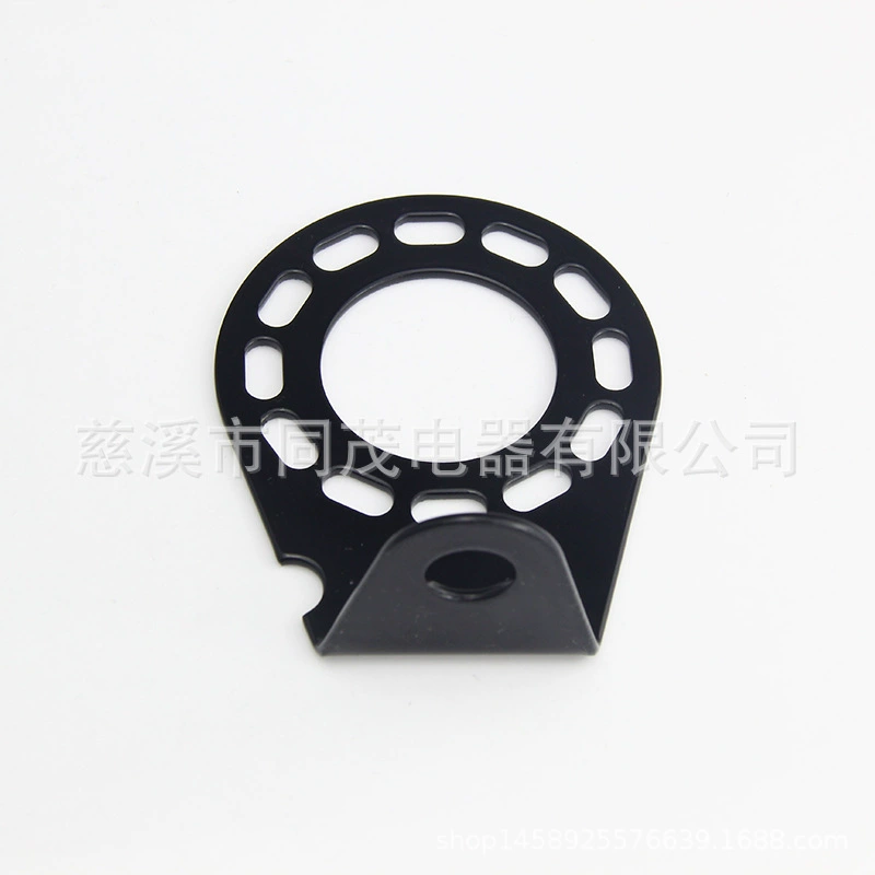 TM5032 фиксированный кронштейн, розетка для прицепа в европейском стиле, железная пластина, черная круглая головка