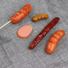 Simulated sausage, grilled sausage, ham slices, hot dog, bacon simulated meat slices, simulated hot pot material side dish model