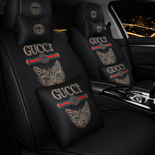 批發XMS麻料燙鑽汽車頭枕抱枕 新款腰靠墊要靠枕居家辦公腰枕腰墊