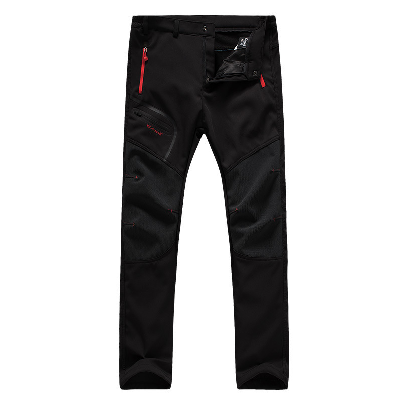 Outdoor Rush Pants Men's and Women's Autumn and Winter Velvet Thickened Windproof Waterproof Large Size Warm Fleece Climbing Ski Pants Outdoor Rush Pants Men's and Women's Autumn and Winter Velvet Thickened Windproof Waterproof Large Size Warm Fleece Climbing Ski Pants