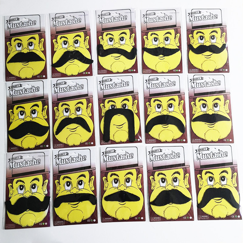 Barba falsa Barba simulación barba rendimiento apoyos gordo viejo barba Halloween divertido barba de ocho caracteres