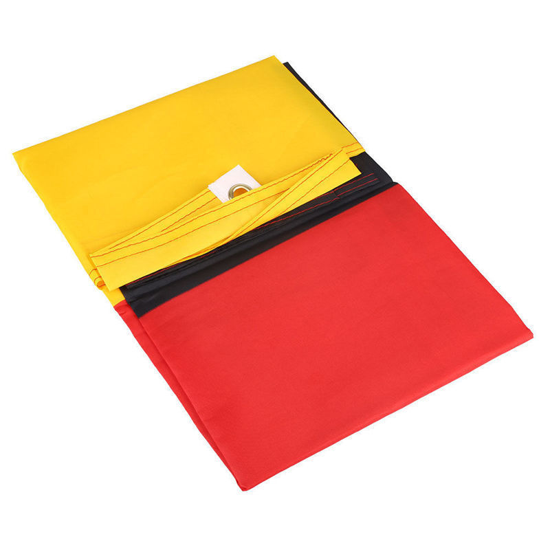 Drapeau allemand premium 90x150cm - Tissu polyester résistant, œillets en acier inoxydable, couleurs éclatantes pour une utilisation intérieure et extérieure_voghion.com