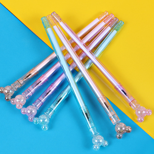 Gel pen Mickey cute creative internet celebrity student stationery supplies carbon water pen simple signature pen