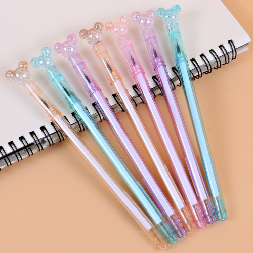 Gel pen Mickey cute creative internet celebrity student stationery supplies carbon water pen simple signature pen