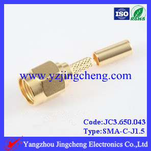 SMA-C-J1.5电缆连接器 压接公头 接SFF-50-1线
