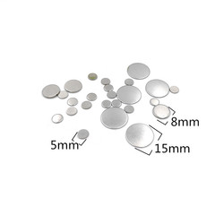 Factory Stainless Steel Round Patch No Hole Round Disc DIY Jewelry Making Material Accessory Wholesale