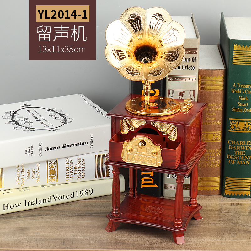 ミニ小、中、大ダンサーピアノ回転オルゴールミシン蓄音機タイプライターオルゴール印刷