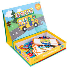 Children's fun magnet game box transportation ocean building puzzle cartoon magnetic puzzle early education educational toys