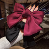 Red hairgrip with bow, hairpin, hairpins, Japanese hair accessory, Lolita style, internet celebrity