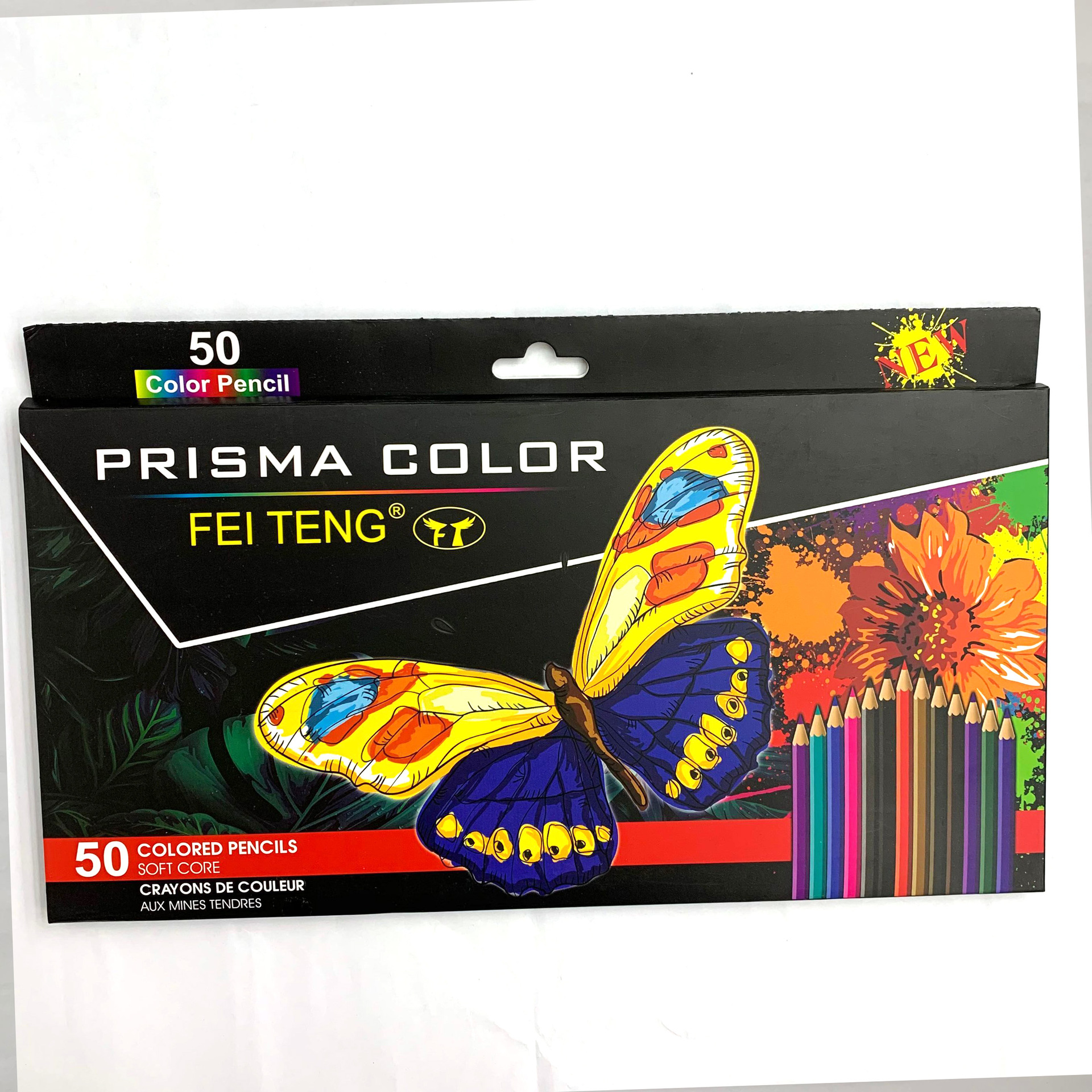 Lápiz de color directo de fábrica de alta calidad de la pluma del color del estudiante de la pluma 36 Color 50 color pintura color pluma 65 color lápiz