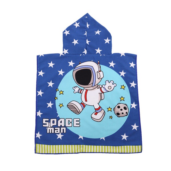 Children's soft bath towel with hood