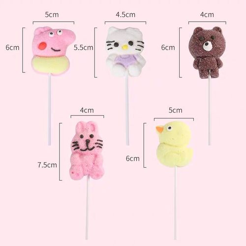 Halloween lollipop Christmas candy snack leisure cartoon style little pig cotton candy lollipop candy wholesale