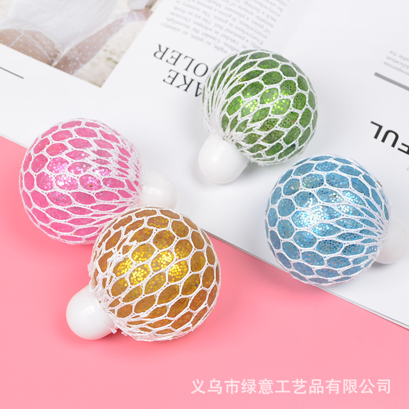 6cm stress-relieving beaded grape ball, creative stress-relief ball, quirky squeezeable toy, stress-relieving artifact wholesale