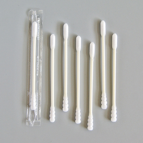 Cosmetic double-head cotton swab paper stick absorbent cotton 80 pieces in the bag cylindrical head rotating head cleaning cotton swab