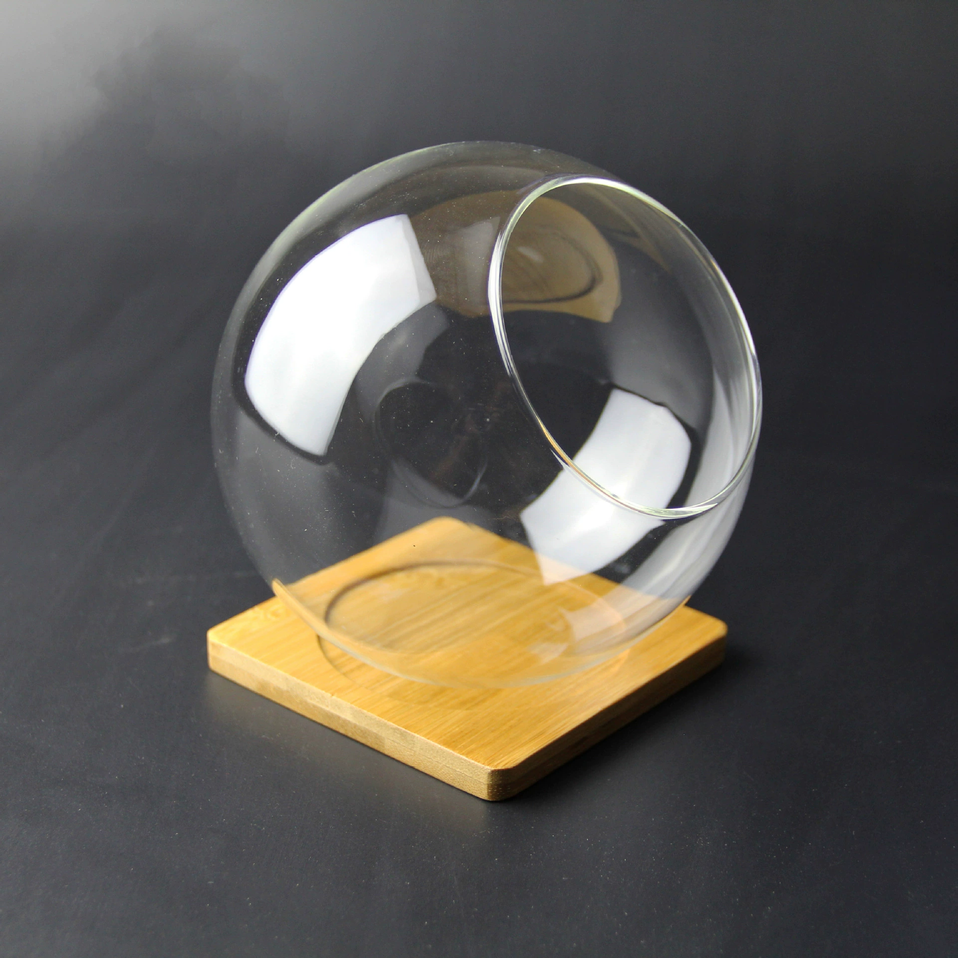 Мх DIY ваза Круглый скошенный стеклянная бутылка Микроландшафтный эко-бутылка суккуленты мох бутылка шарик плоское дно