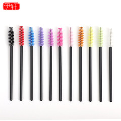 Disposable Solid Rod Eyelash Brush | Colorful Eyebrow & Lash Dual-Use Nylon Hair Eyelash Extension Brush | Portable Eyelash Brush
