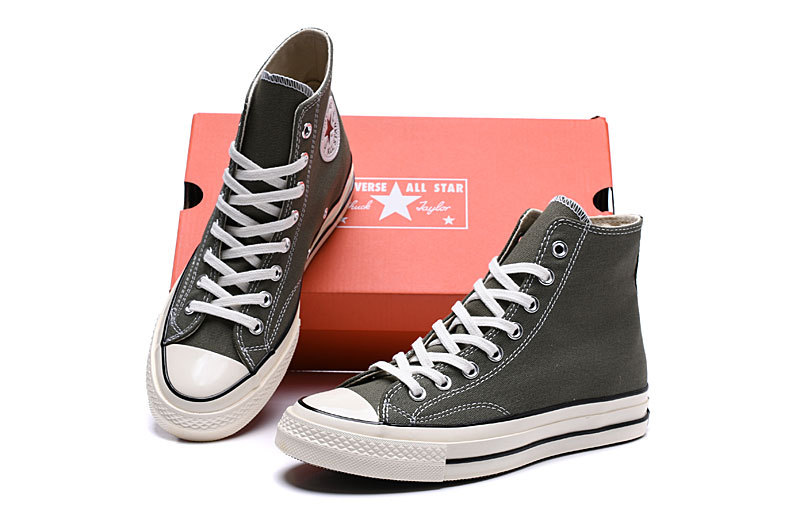 1970 년대 올리브 그린 하이 탑