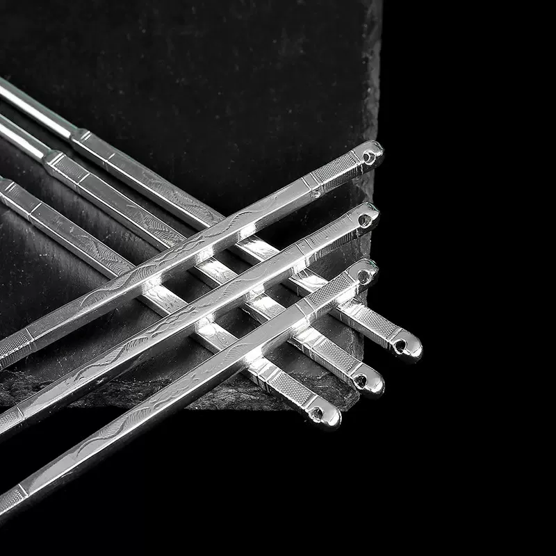 银碗银筷子银勺子仿银餐具999银家用餐具套装实心筷子金属工艺品