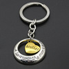 Keychain with letters, chain, accessory, European style, wholesale