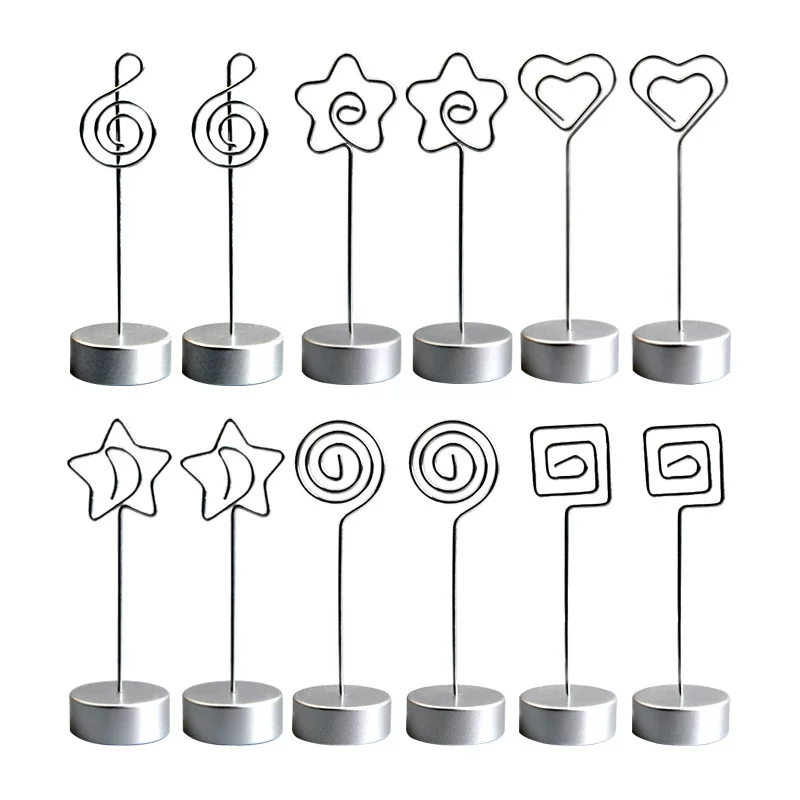 Cross-border hot-selling creative resin base business card holder desktop message clip memo clip factory direct supply