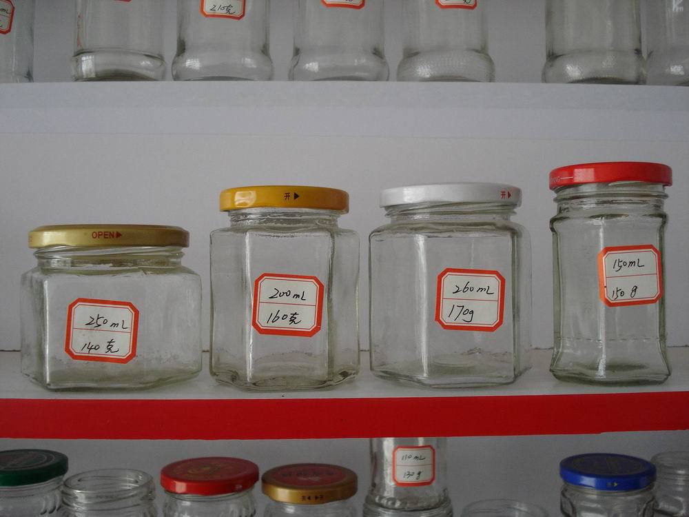 供应生产蜂蜜瓶500六棱玻璃瓶产品优惠中