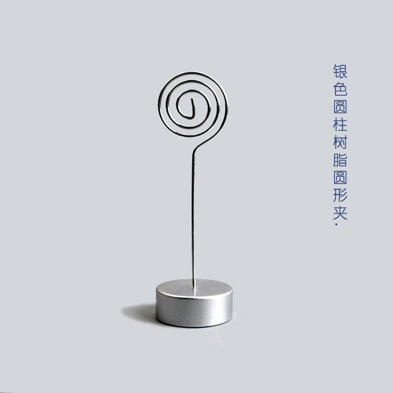 Cross-border hot-selling creative resin base business card holder desktop message clip memo clip factory direct supply