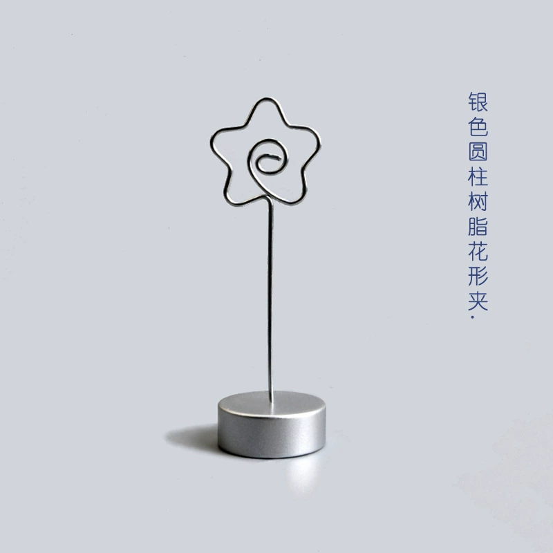 Cross-border hot-selling creative resin base business card holder desktop message clip memo clip factory direct supply