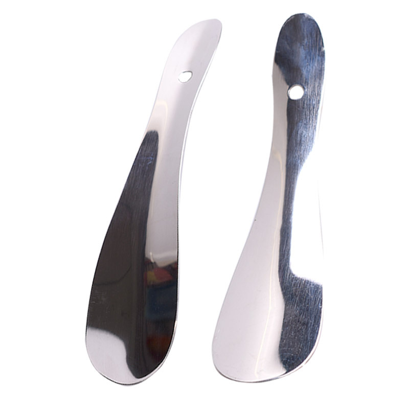 En stock al por mayor de metal calzador de acero inoxidable Dispositivo de calzado perezoso personas que usan Zapatos convenientes zapatos para caminar zapatos de extracción Dispositivo de entrega