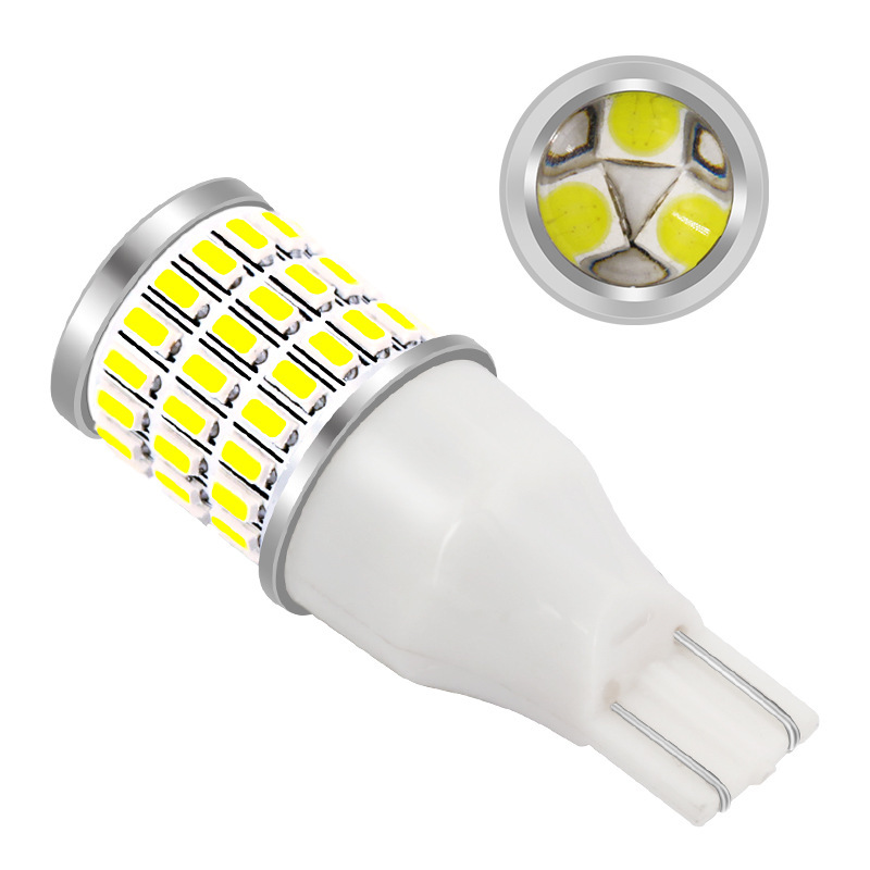 T15 Luz de marcha atrás LED 3014 Luz de marcha atrás del coche 3030 54 + 3 hooligans brillante luz trasera corriente diurna w16w