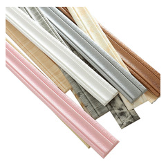 自粘天花板頂角線3d立體腰線牆貼陰陽角門框踢腳線電視背景牆裝飾