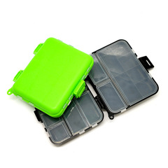 Bulk Retail Fishing Hook Box Lure Box Tool Box Storage Box Accessory Box Black/Green Fishing Tackle Wholesale