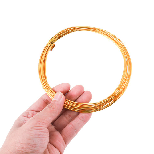 0.6-3mm Colored Aluminum Wire DIY Braiding Craft Aluminum Wire Colored Aluminum Oxide Material for Making Small Ornaments