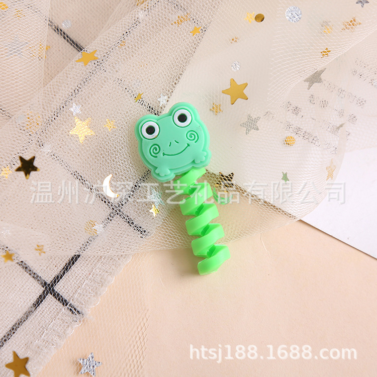 クリエイティブかわいい漫画スパイラル式イヤホン巻き取り器の新しいデータケーブル保護カバーデータケーブル|undefined