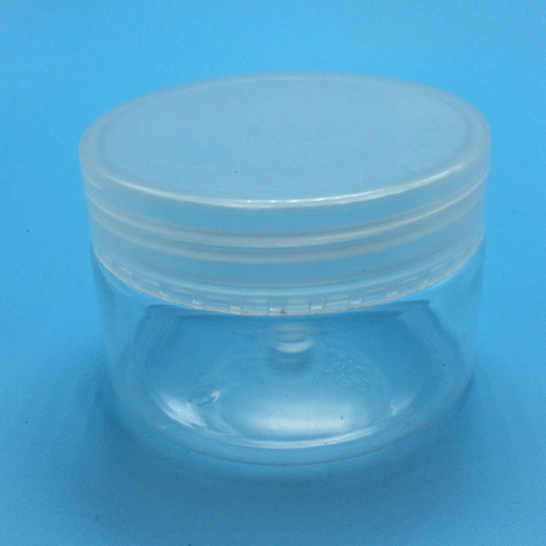 现货供应塑料广口面膜瓶 安全圆形塑料广口瓶 密封塑料广口瓶