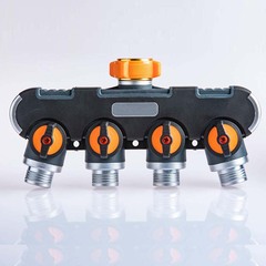 New garden flower watering one-way four-faucet water diverter Gardening irrigation diverter Cross-border e-commerce